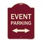 Signmission Event Parking Bidirectional Arrow Heavy-Gauge Aluminum Architectural Sign, 24" x 18", BU-1824-24084 A-DES-BU-1824-24084 - alternate 1